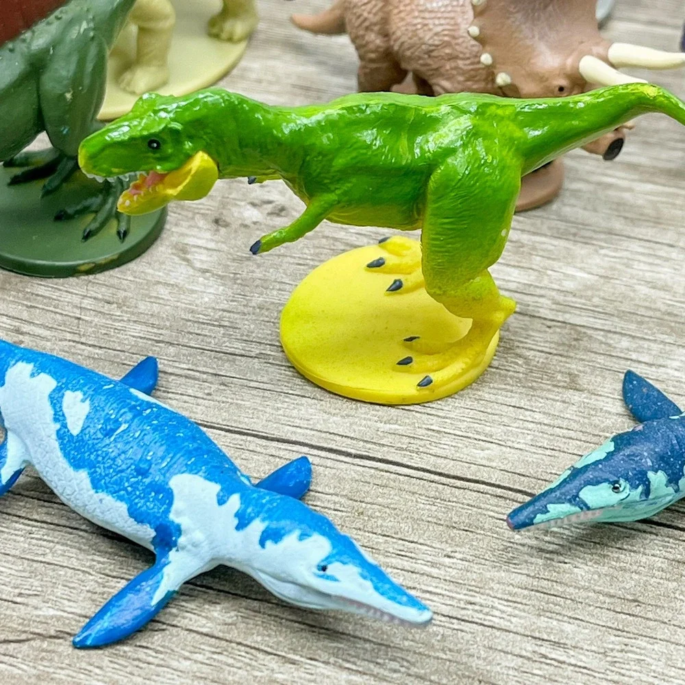 Phidal Dinosaur Figurine Lot of 12 T-Rex Stegosaurus Brachiosaurus Toy Figures